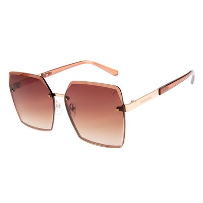 Óculos de Sol Feminino Chilli Beans Quadrado Degradê Marrom